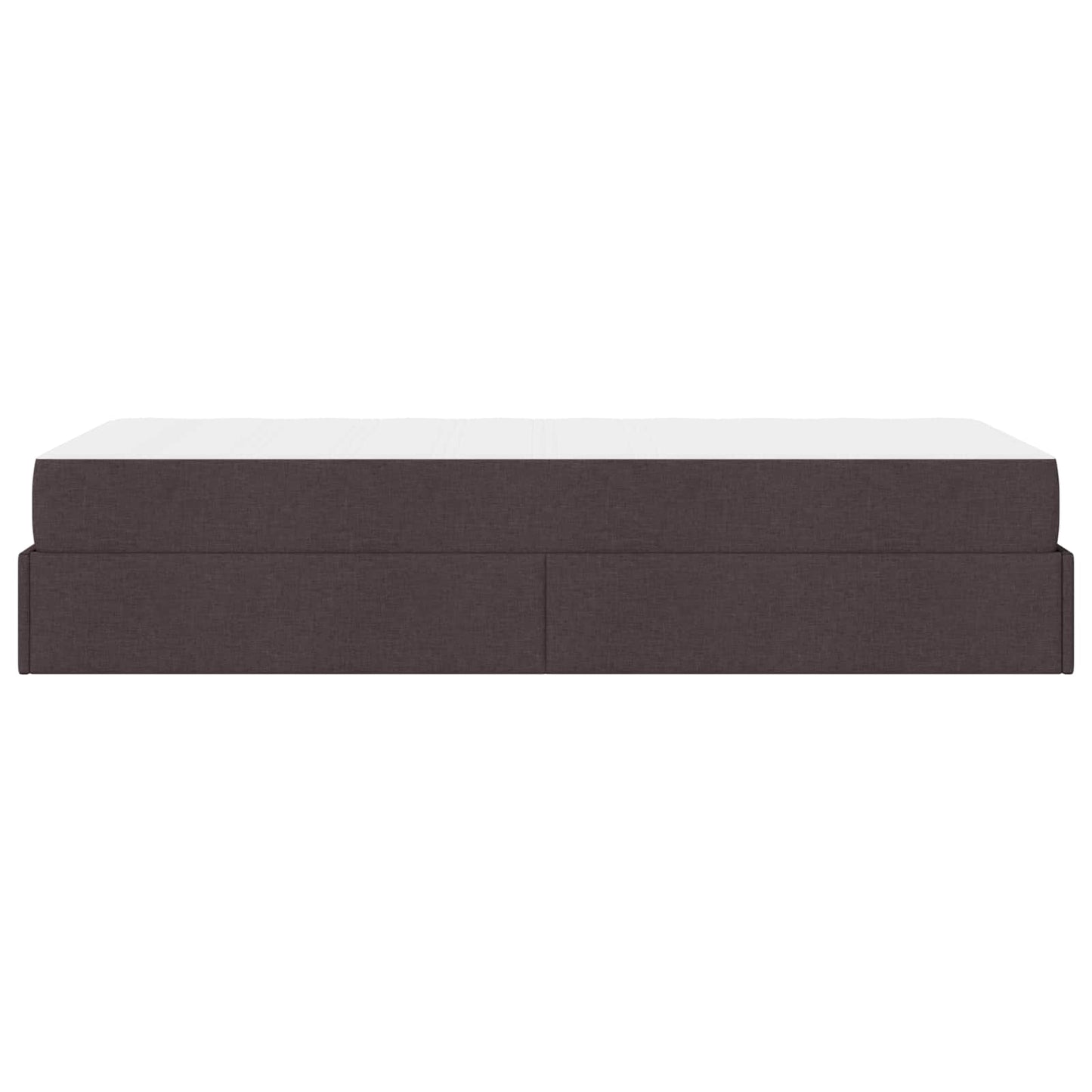 vidaXL Σκελετός κρεβατιού με στρώμα με στρώμα 2 pcs Ώχρα ύφασμα