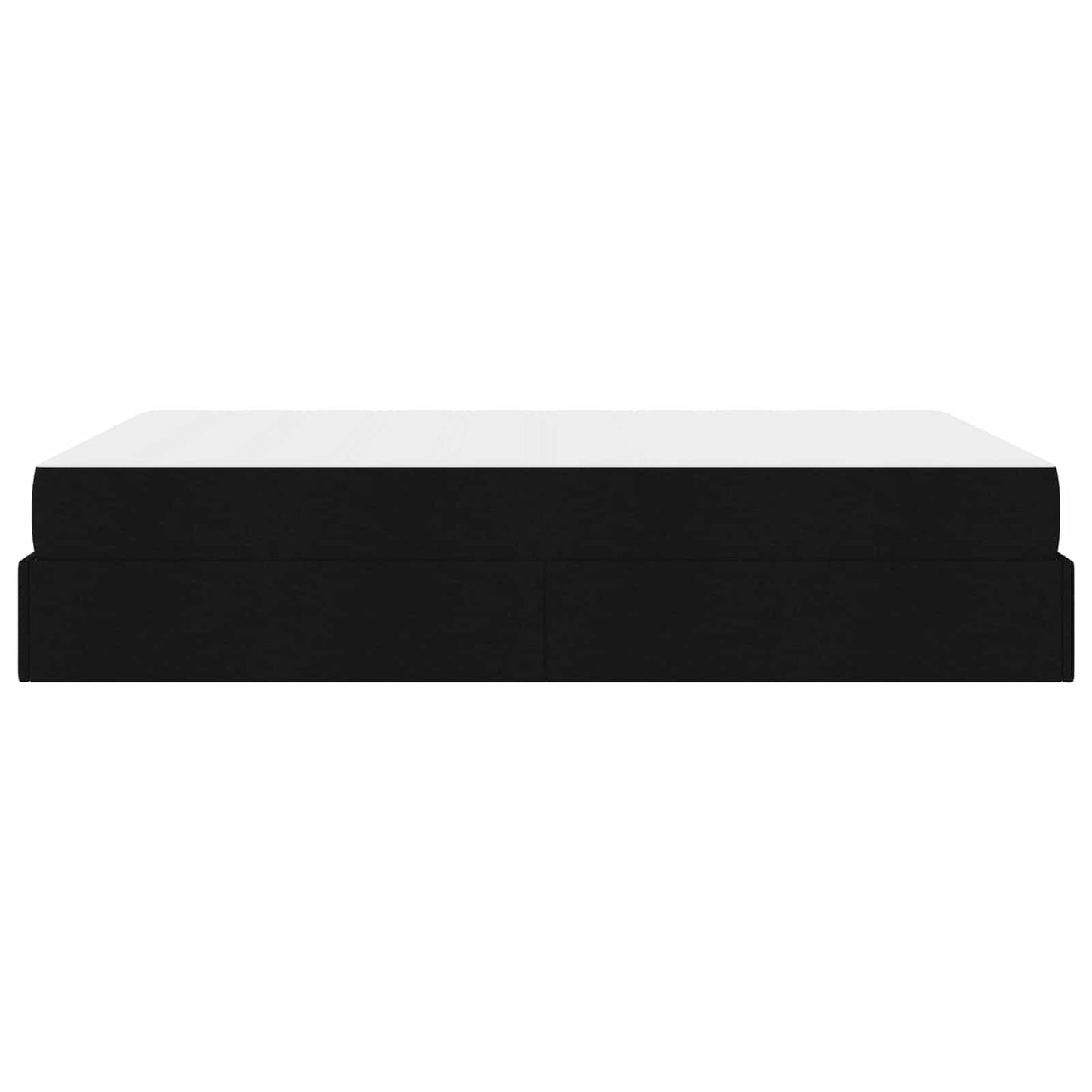 vidaXL Σκελετός κρεβατιού με στρώμα 2 pcs Μαύρο ύφασμα