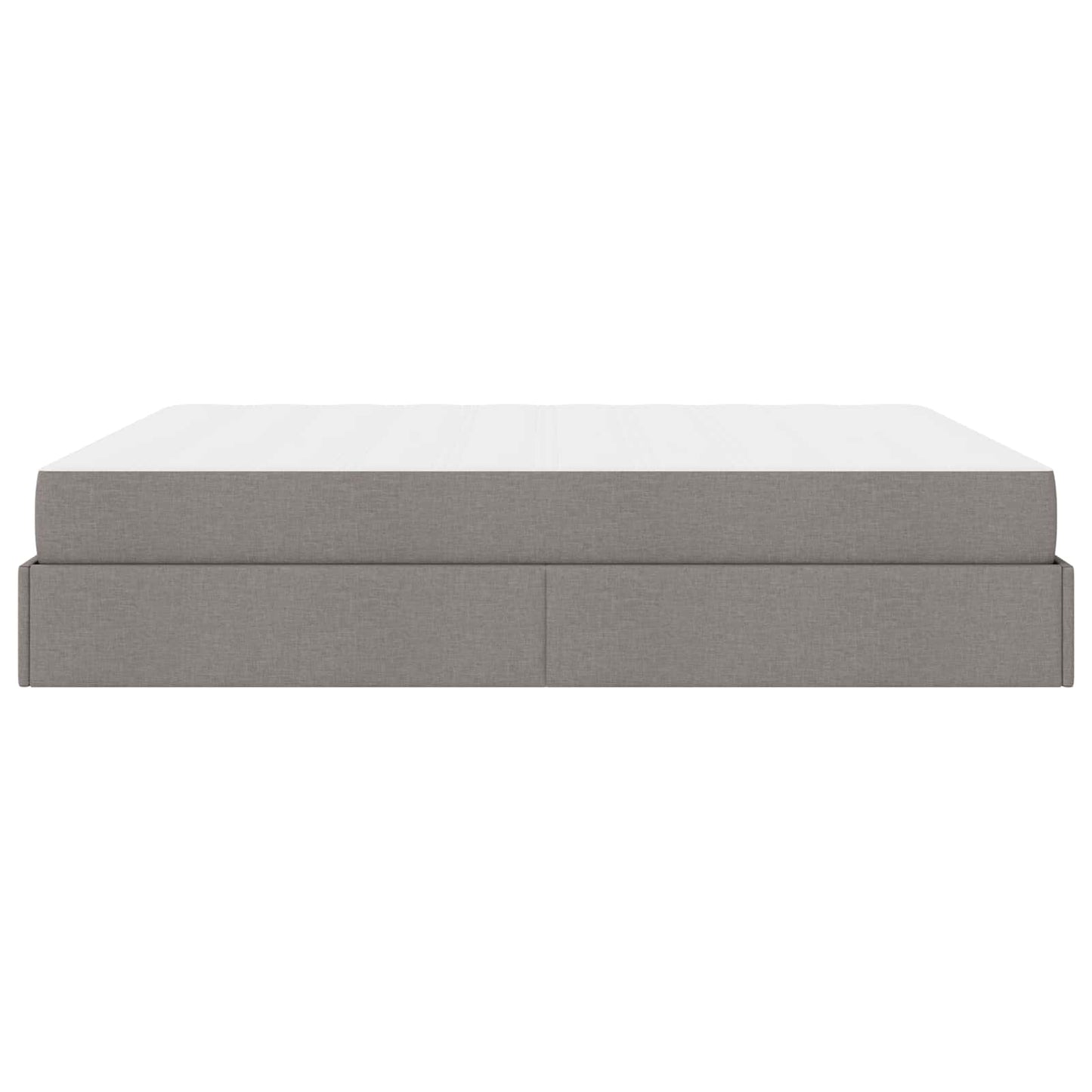 vidaXL Σκελετός κρεβατιού με στρώμα 2 pcs Taupe ύφασμα