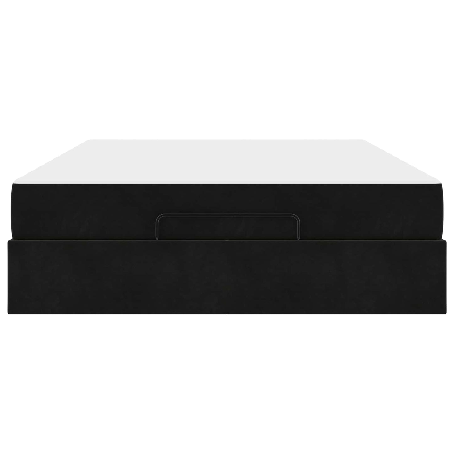 vidaXL Σκελετός κρεβατιού με στρώμα 2 pcs Μαύρο Βελούδο