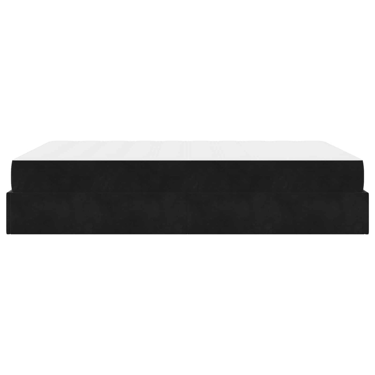 vidaXL Σκελετός κρεβατιού με στρώμα 2 pcs Μαύρο Βελούδο