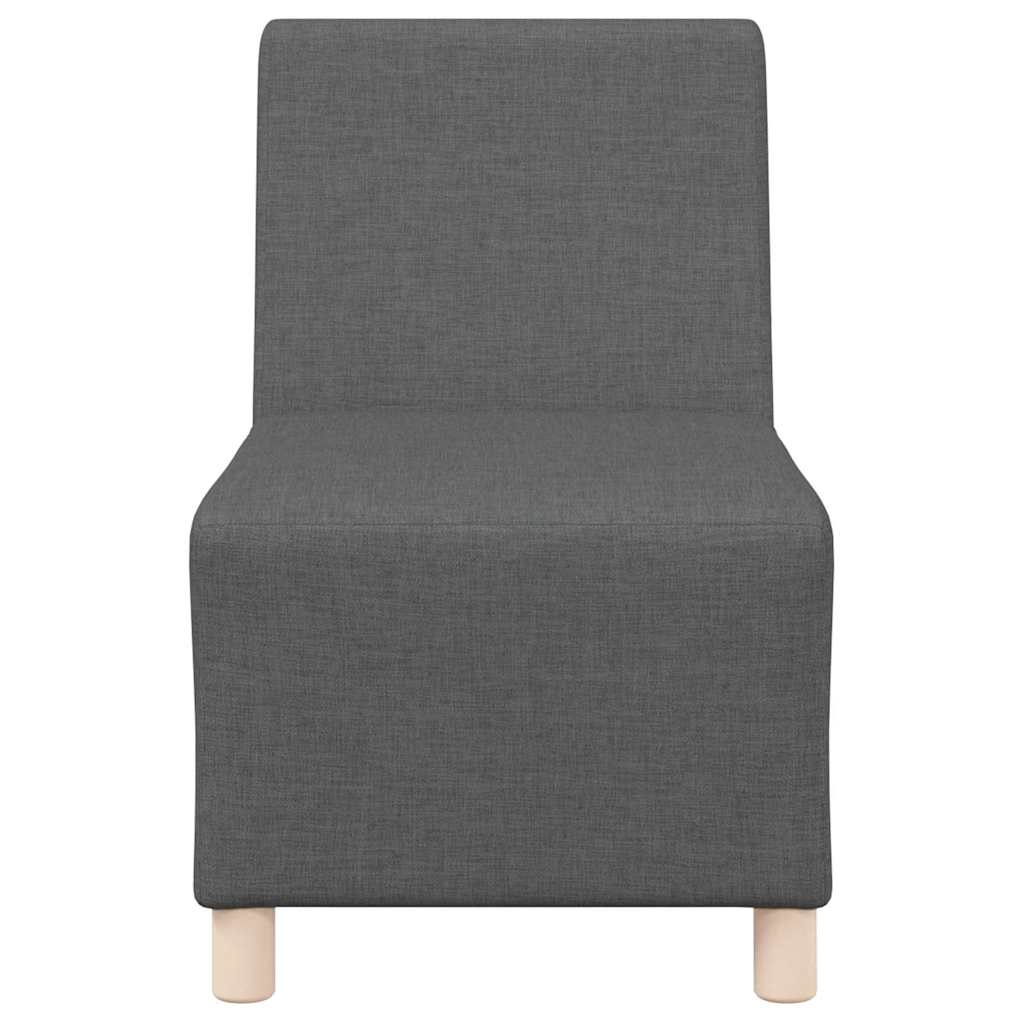 vidaXL Μοναδικός Καναπές χωρίς Χερούλια 2 pcs Σκούρο Γκρι