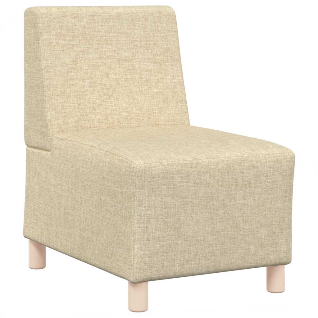 vidaXL Μοναδικός Καναπές χωρίς Χερούλια 2 pcs Κρεμ 55 x 74 x 82 εκ.
