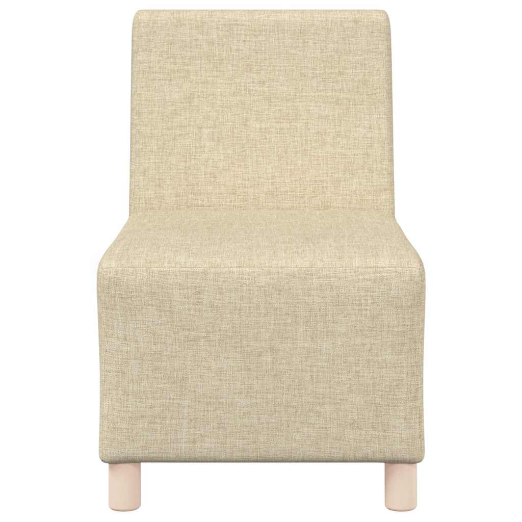 vidaXL Μοναδικός Καναπές χωρίς Χερούλια 2 pcs Κρεμ 55 x 74 x 82 εκ.
