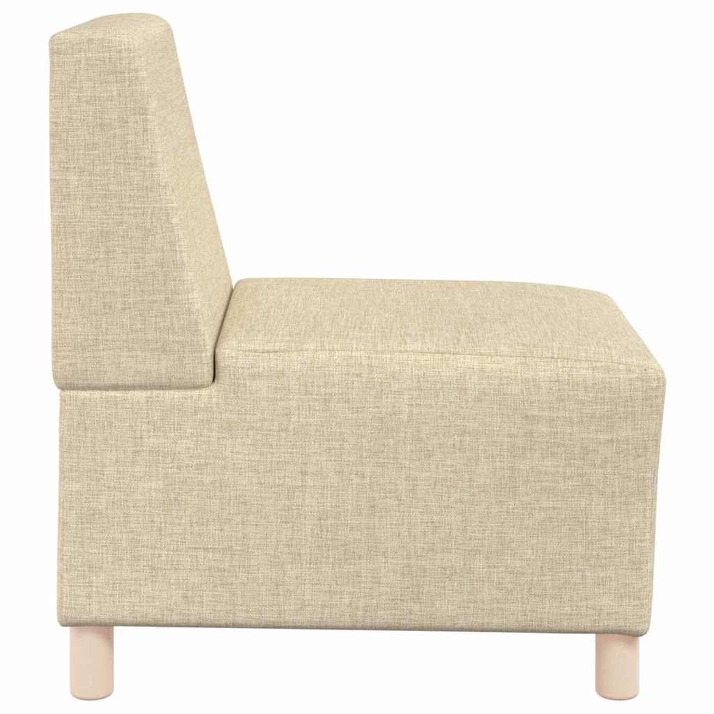 vidaXL Μοναδικός Καναπές χωρίς Χερούλια 2 pcs Κρεμ 55 x 74 x 82 εκ.