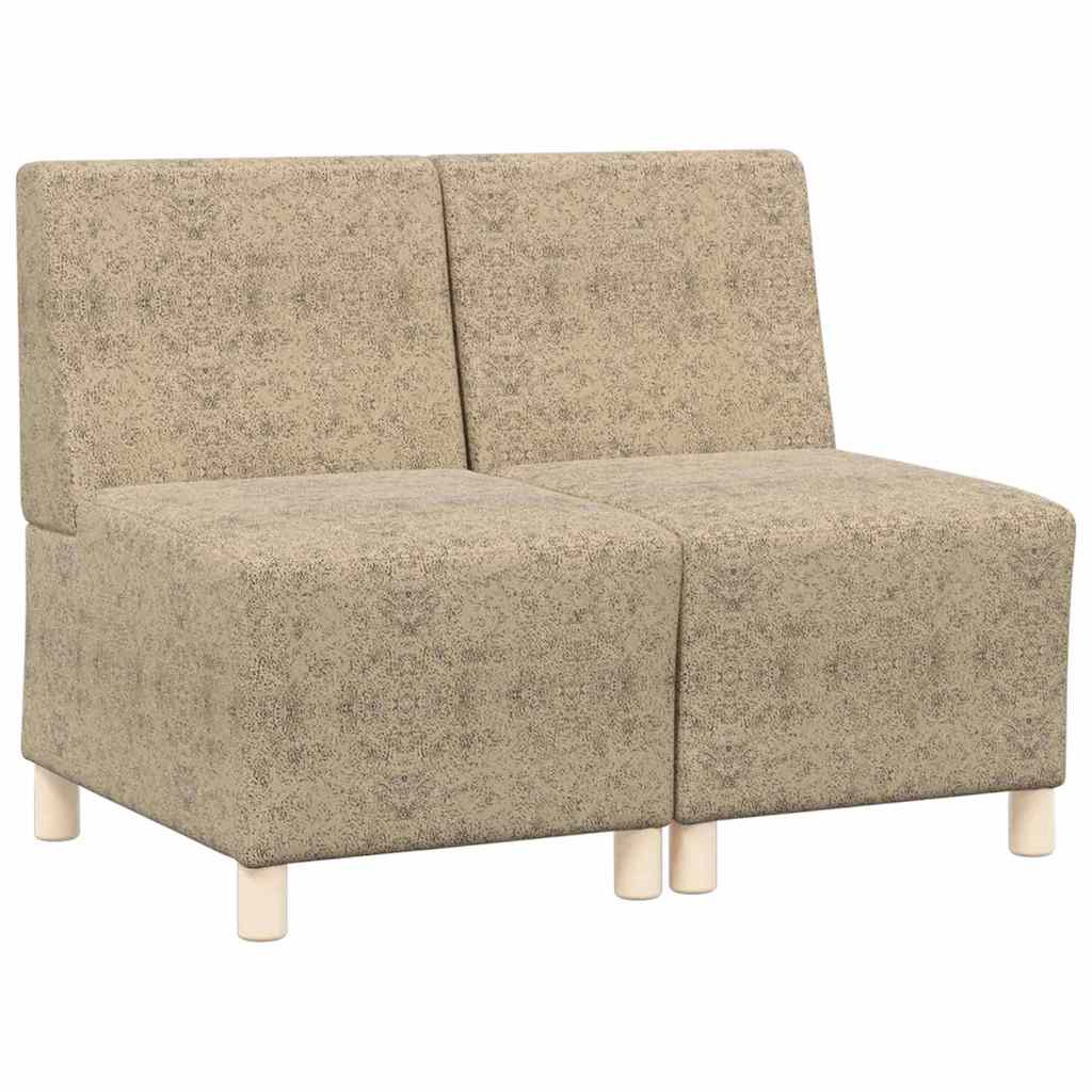 vidaXL Μοναδικός Καναπές χωρίς Χερούλια 2 pcs Ανοιχτό γκρι