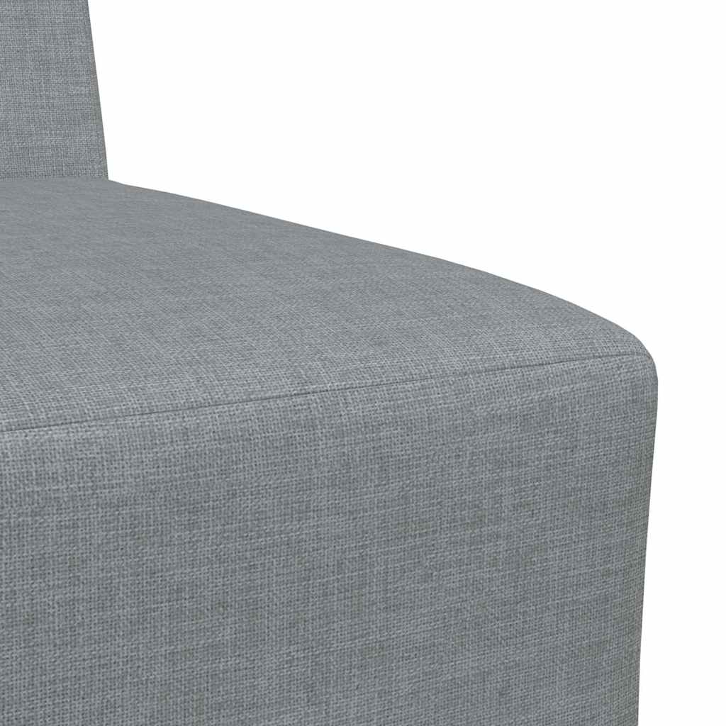 vidaXL Μοναδικός Καναπές χωρίς Χερούλια 3 pcs Ανοιχτό γκρι