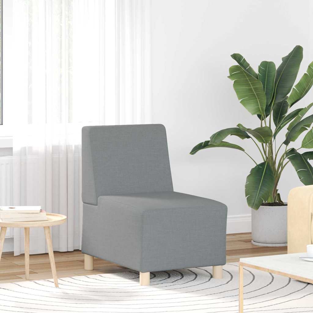vidaXL Μοναδικός Καναπές χωρίς Χερούλια 3 pcs Ανοιχτό γκρι