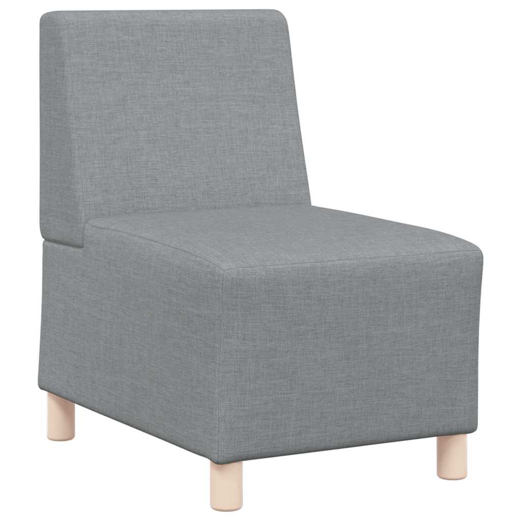 vidaXL Μοναδικός Καναπές χωρίς Χερούλια 3 pcs Ανοιχτό γκρι