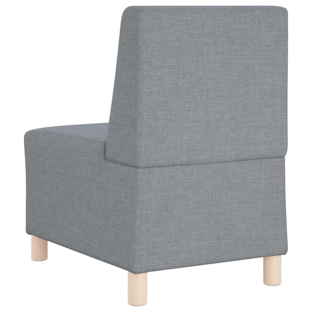 vidaXL Μοναδικός Καναπές χωρίς Χερούλια 3 pcs Ανοιχτό γκρι
