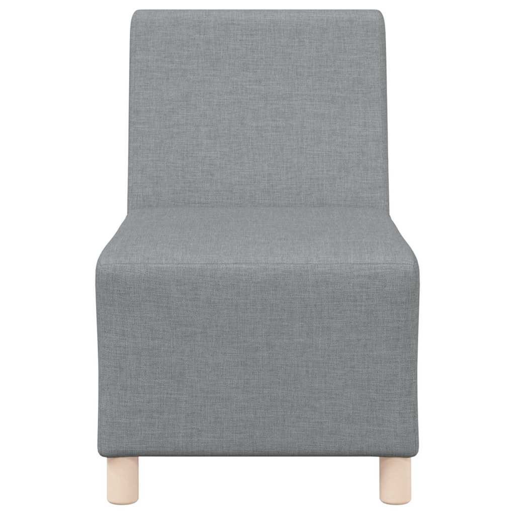 vidaXL Μοναδικός Καναπές χωρίς Χερούλια 3 pcs Ανοιχτό γκρι