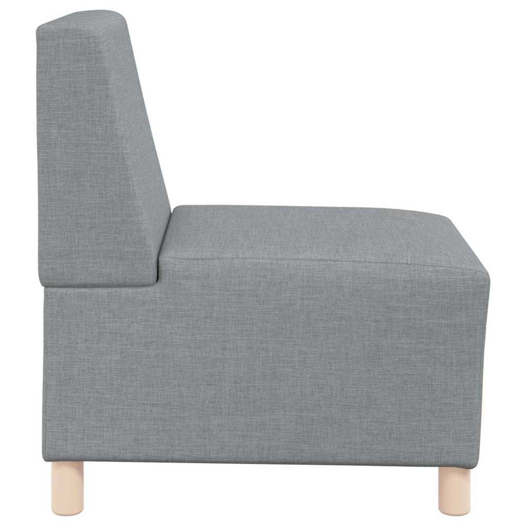 vidaXL Μοναδικός Καναπές χωρίς Χερούλια 3 pcs Ανοιχτό γκρι