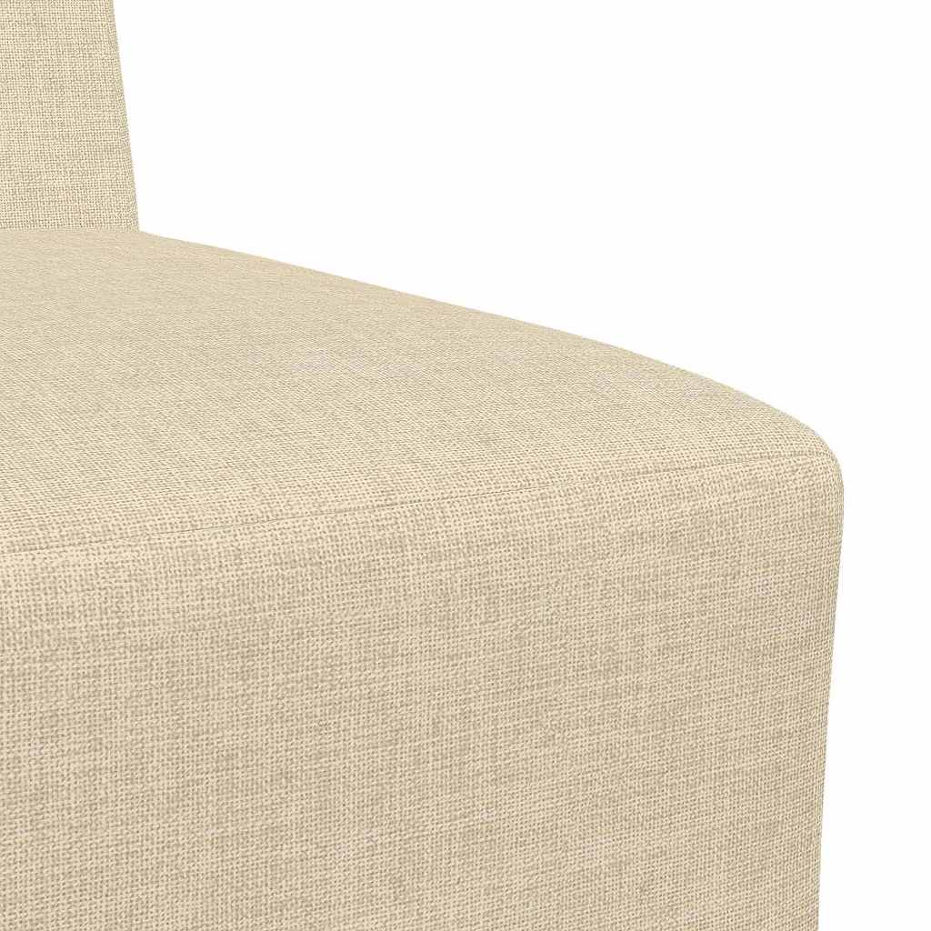vidaXL Μοναδικός Καναπές χωρίς Χερούλια 3 pcs Κρεμ 55 x 74 x 82 εκ.
