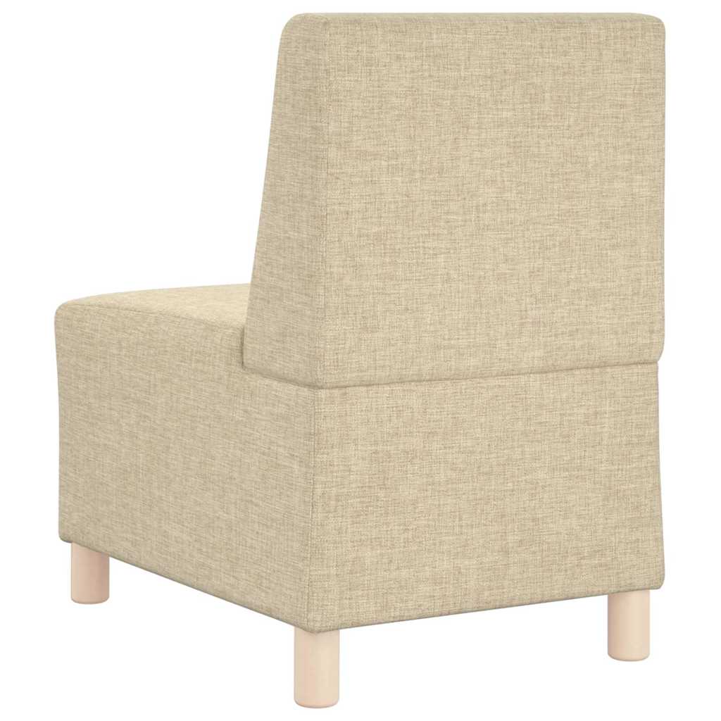 vidaXL Μοναδικός Καναπές χωρίς Χερούλια 3 pcs Κρεμ 55 x 74 x 82 εκ.