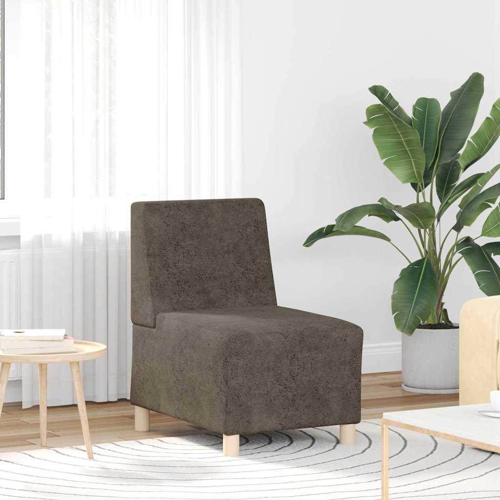 vidaXL Μοναδικός Καναπές χωρίς Χερούλια 3 pcs Σκούρο Γκρι