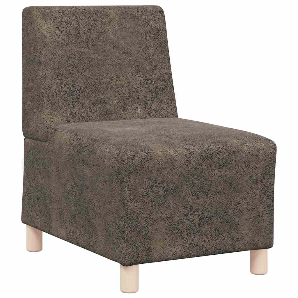 vidaXL Μοναδικός Καναπές χωρίς Χερούλια 3 pcs Σκούρο Γκρι