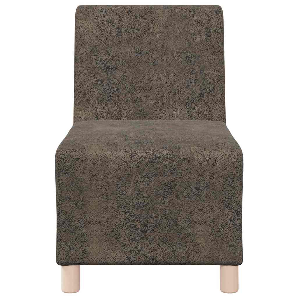 vidaXL Μοναδικός Καναπές χωρίς Χερούλια 3 pcs Σκούρο Γκρι