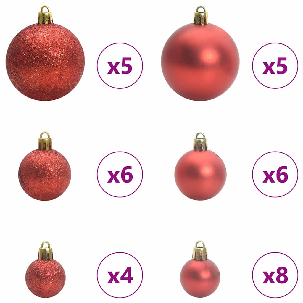 vidaXL Τεχνητό προφωτισμένο Χριστουγεννιάτικο δέντρο Μαύρο 150 cm PVC