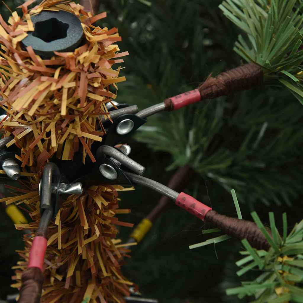 vidaXL Τεχνητό Χριστουγεννιάτικο Δέντρο με Άξονα Πράσινο 180 cm PVC