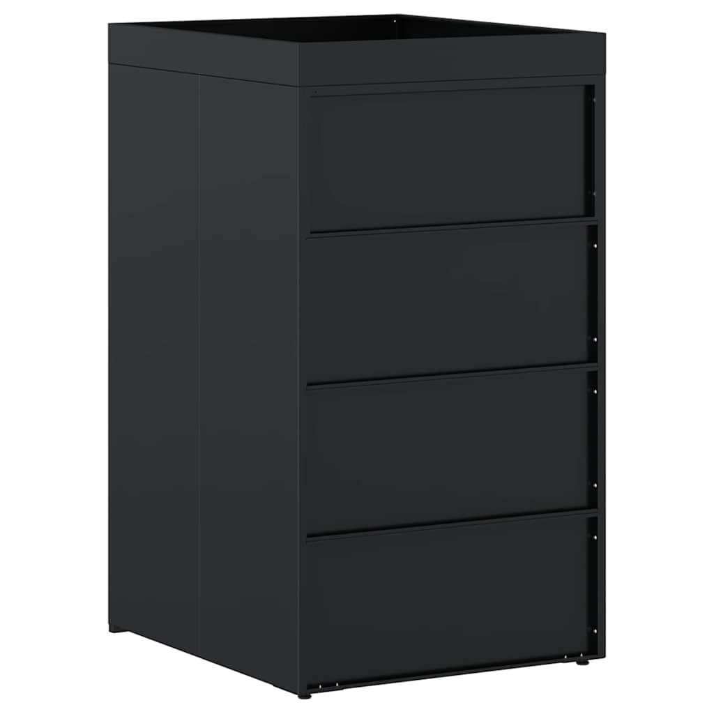 vidaXL Αποθήκευση Κάδου Ρόδας με Στέγη Πλανοστρόφιγγας για Μοναδικό Κάδο 240L