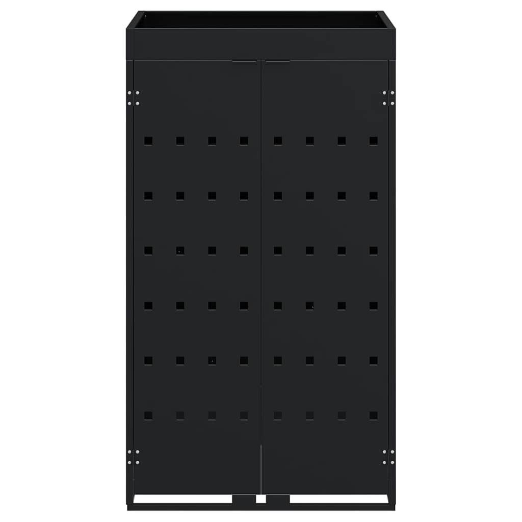 vidaXL Αποθήκευση Κάδου Ρόδας με Στέγη Πλανοστρόφιγγας για Μοναδικό Κάδο 240L