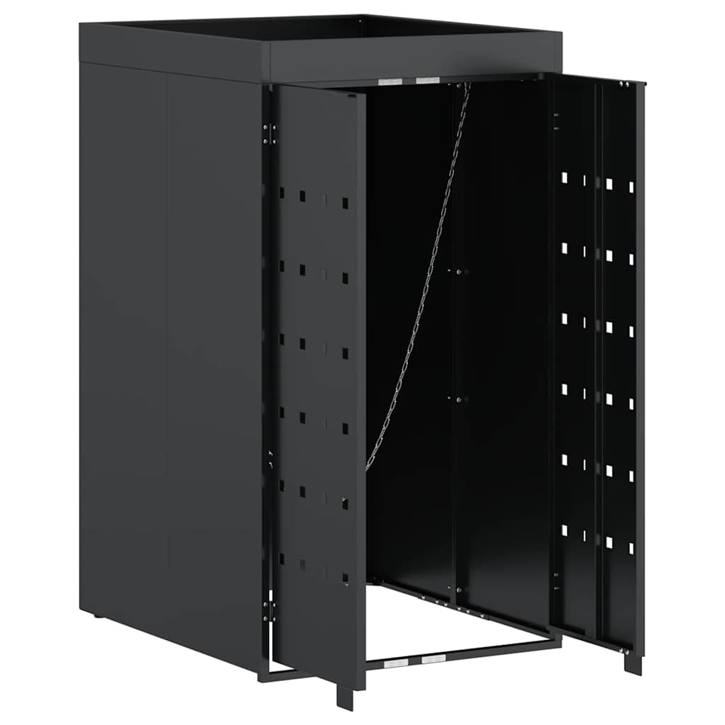 vidaXL Αποθήκευση Κάδου Ρόδας με Στέγη Πλανοστρόφιγγας για Μοναδικό Κάδο 240L