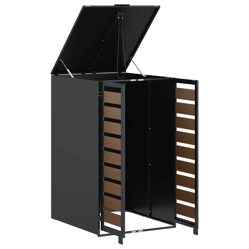 vidaXL Αποθήκευση Κάδου με Καπάκι Αερίου για Κάδο 240L Ανθρακί