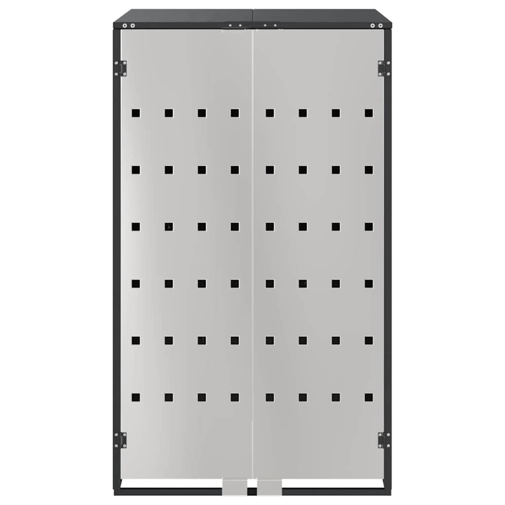 vidaXL Αποθήκευση Κάδου με Καπάκι Αερίου για Κάδο 240L Ανθρακί