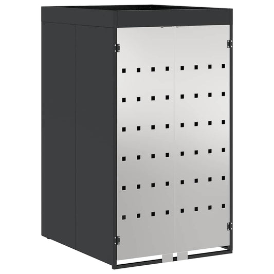 vidaXL Αποθήκευση Κάδου με Στέγη Γλάστρας για Κάδο 240L Ανθρακί