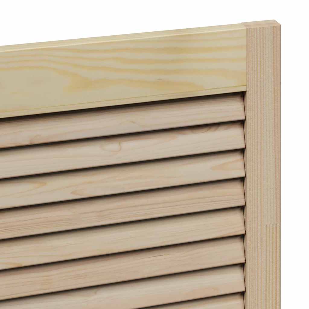 vidaXL Πόρτα Ντουλάπας Φυσικό 140.5 x 2.1 x 49.5 cm Μασίφ ξύλο πεύκου