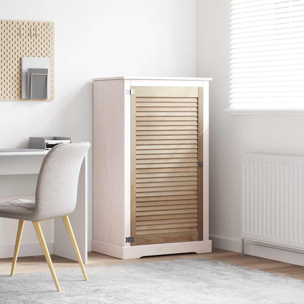 vidaXL Πόρτα Ντουλάπας Φυσικό 140.5 x 2 x 59.5 εκ Στερεά ξυλεία πεύκου