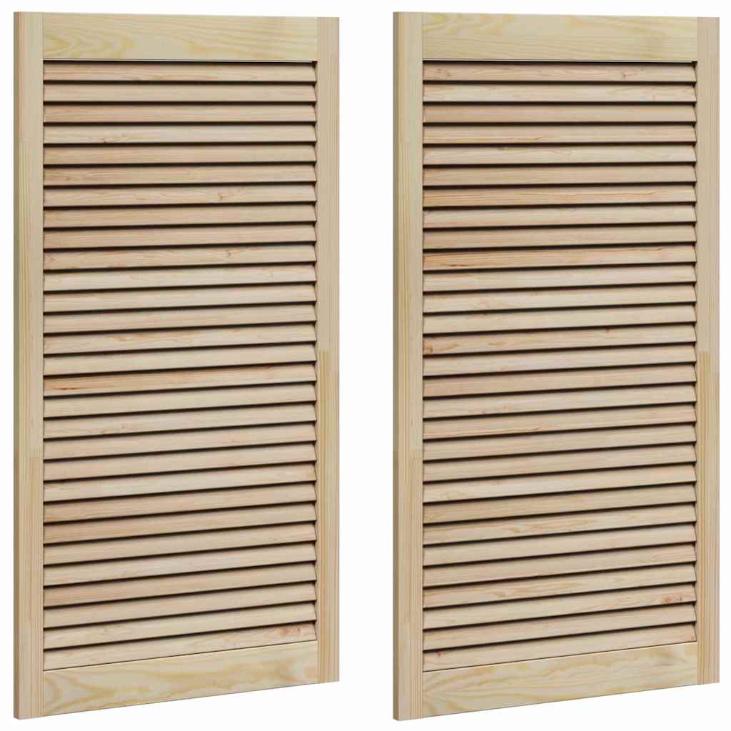 vidaXL Πόρτα Ντουλάπας με πόρτα 2 pcs Φυσικό 140.5 x 2.1 x 49.5 cm