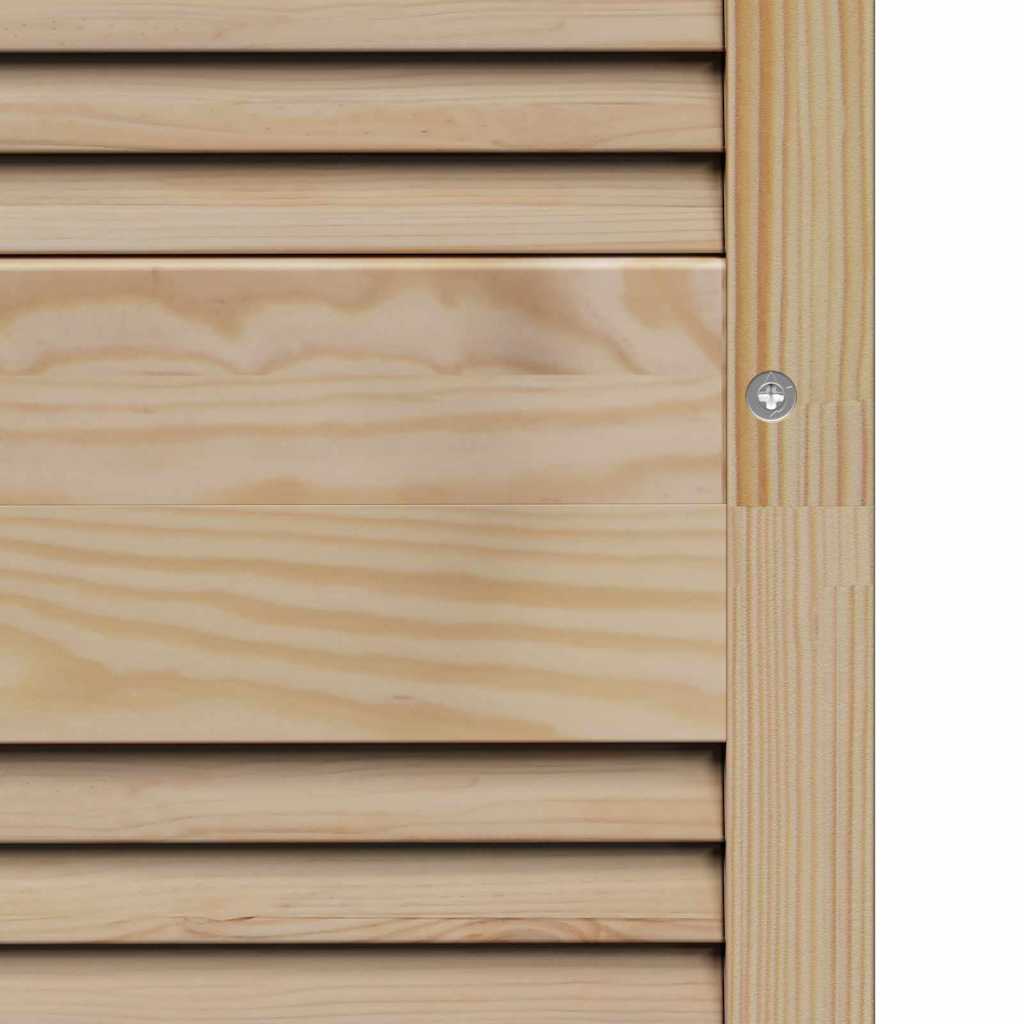 vidaXL Πόρτα Ντουλάπας με πόρτα 2 τεμ. Φυσικό 140,5 x 49,5 εκ
