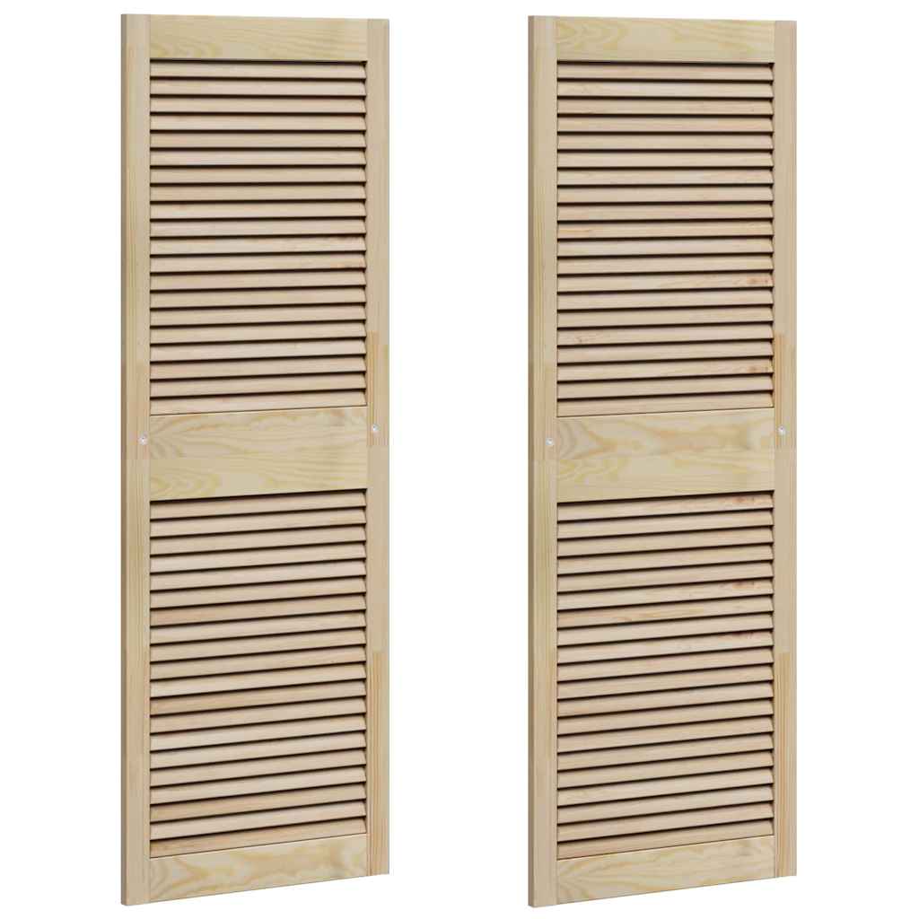 vidaXL Πόρτα Ντουλάπας με πόρτα 2 pcs Φυσικό 140.5 x 2 x 59.5 εκ