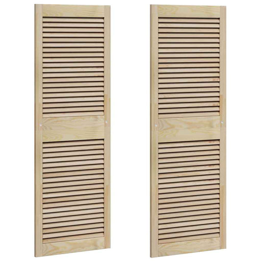 vidaXL Πόρτα Ντουλάπας με πόρτα 2 pcs Φυσικό 140.5 x 2 x 59.5 εκ