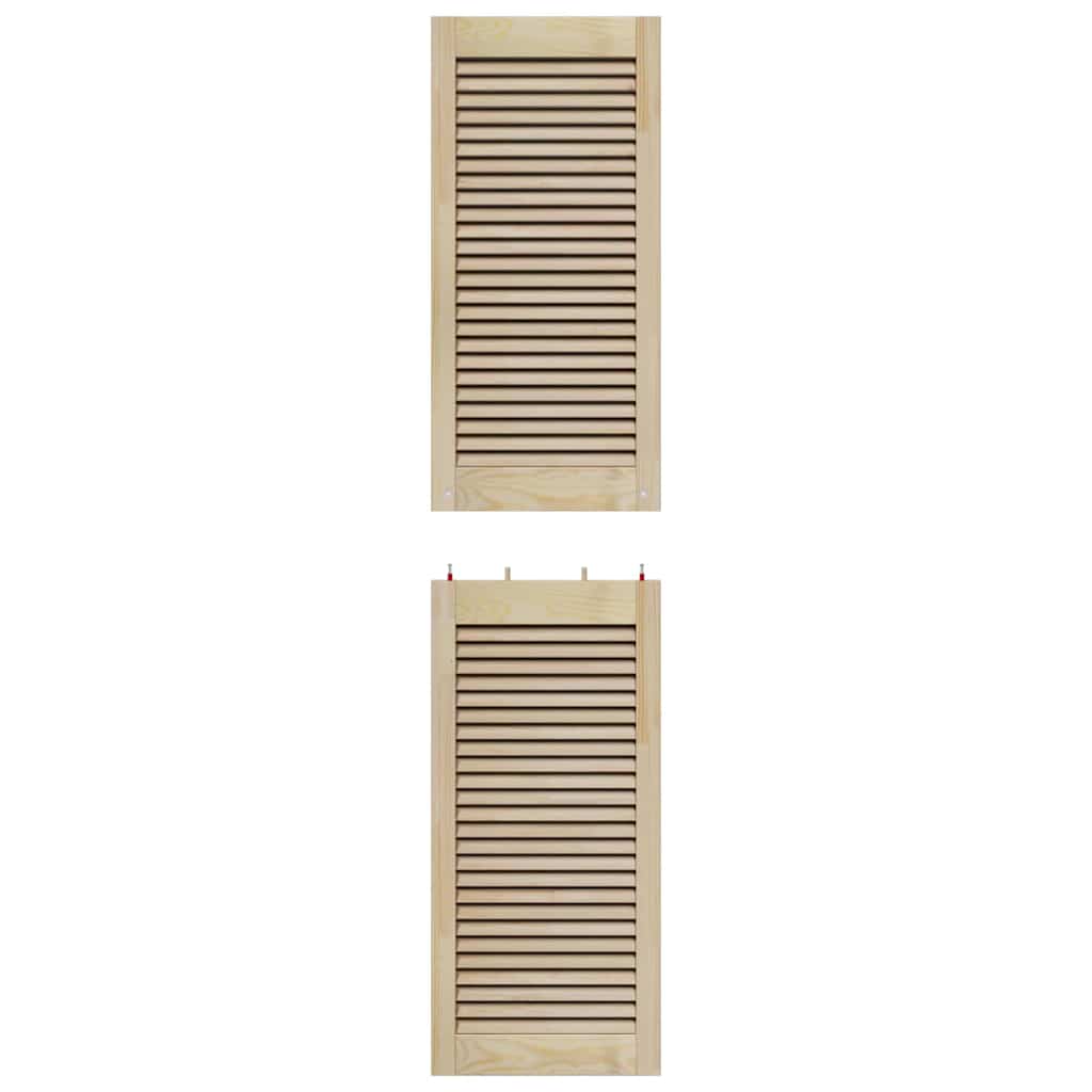 vidaXL Πόρτα Ντουλάπας με πόρτα 2 τεμ. Φυσικό 170 x 2,1 x 39,5 cm
