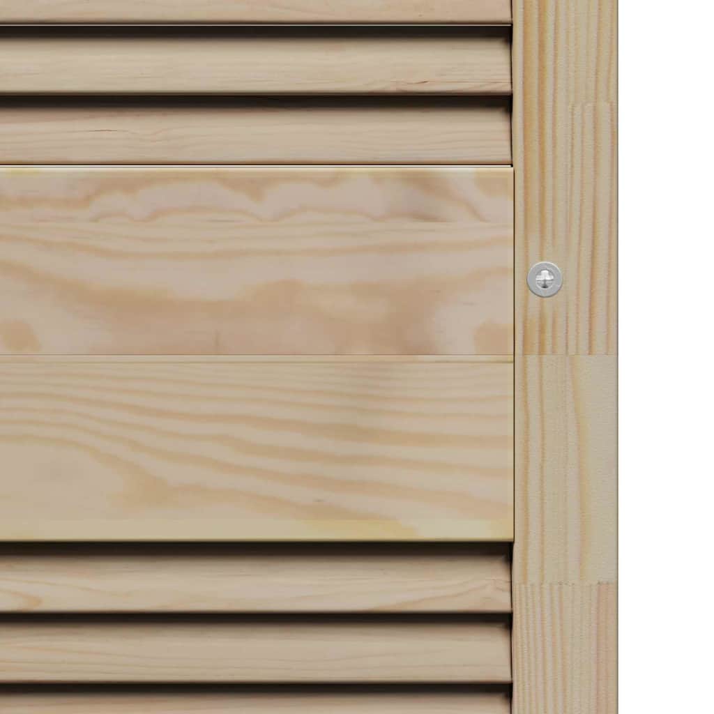 vidaXL Πόρτα Ντουλάπας με πόρτα 2 τεμ. Φυσικό 170 x 2,1 x 39,5 cm