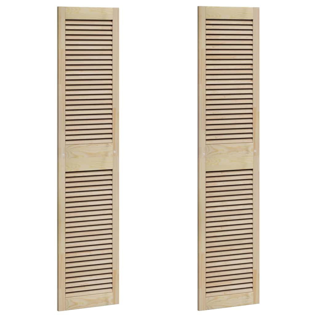 vidaXL Πόρτα Ντουλάπας με πόρτα 2 pcs Φυσικό 140.5 x 2 x 59.5 εκ