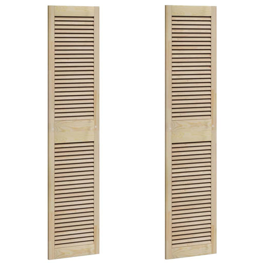 vidaXL Πόρτα Ντουλάπας με πόρτα 2 τεμ. Φυσικό 170 x 2,1 x 39,5 cm