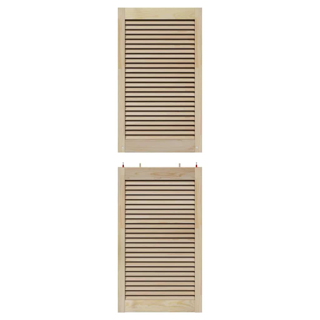 vidaXL Πόρτα Ντουλάπας με πόρτα 2 τεμ. Φυσικό 170 x 49,5 εκ