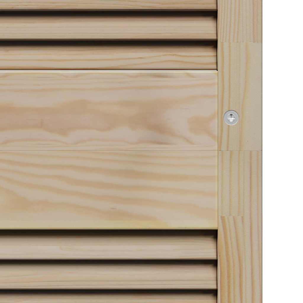 vidaXL Πόρτα Ντουλάπας με πόρτα 2 τεμ. Φυσικό 170 x 49,5 εκ