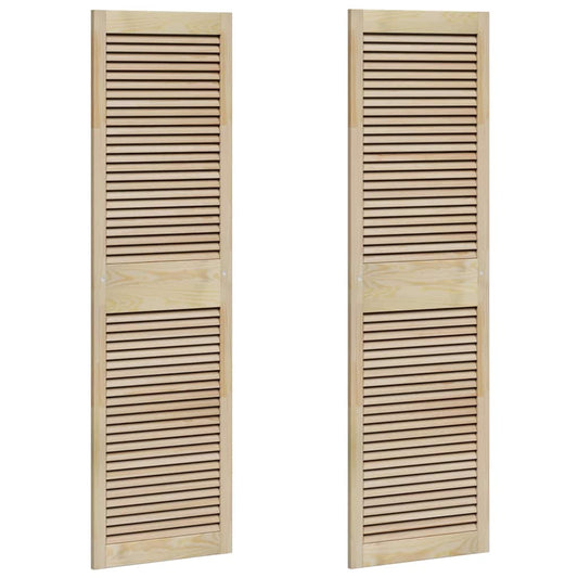 vidaXL Πόρτα Ντουλάπας με πόρτα 2 pcs Φυσικό 140.5 x 2.1 x 49.5 cm