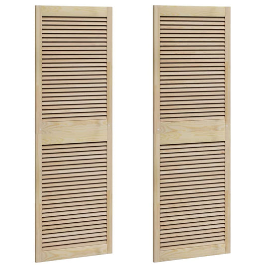 vidaXL Πόρτα Ντουλάπας με πόρτα 2 pcs Φυσικό 140.5 x 2.1 x 49.5 cm