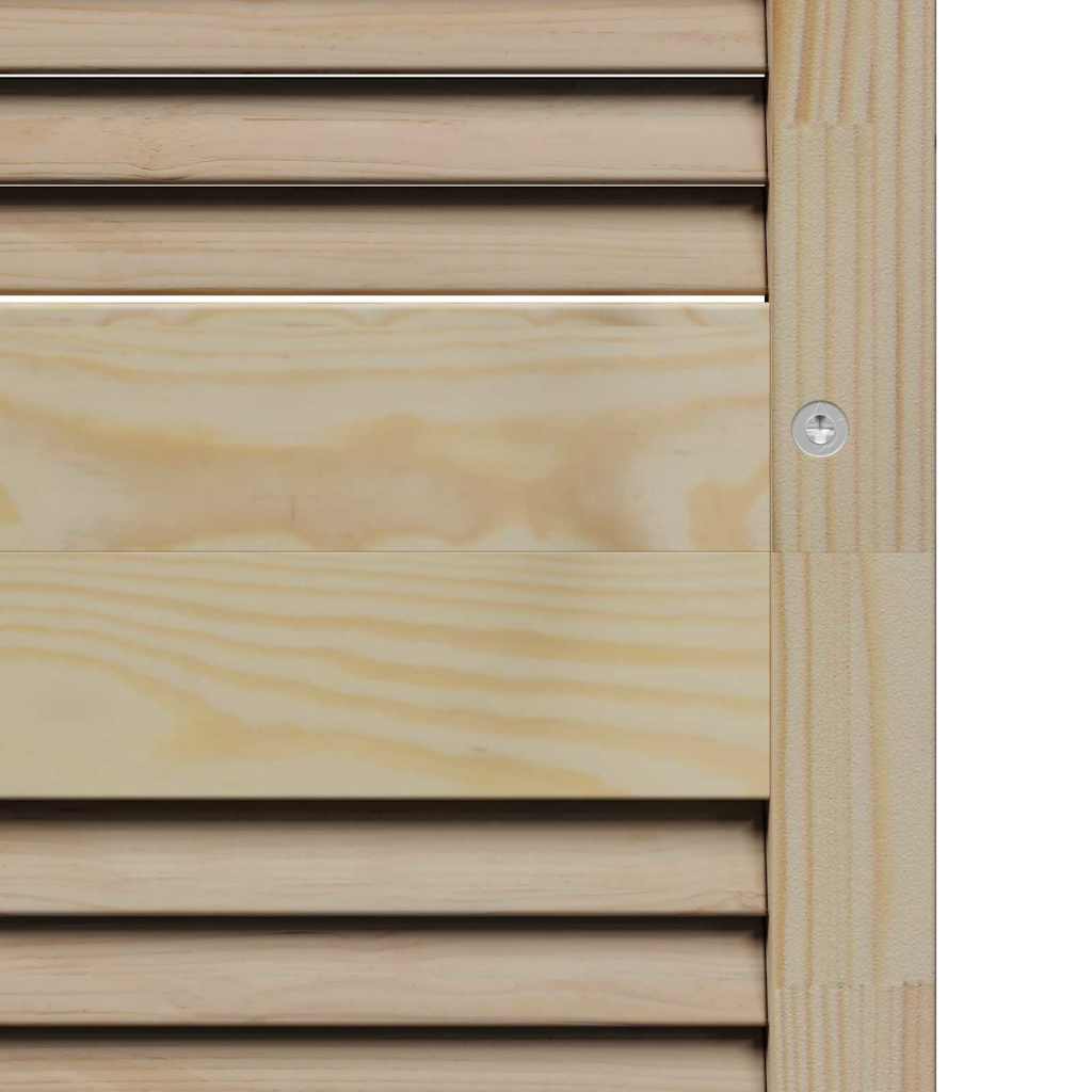 vidaXL Πόρτα Ντουλάπας Φυσικό 201 x 2,1 x 39,5 cm Στερεά ξυλεία πεύκου