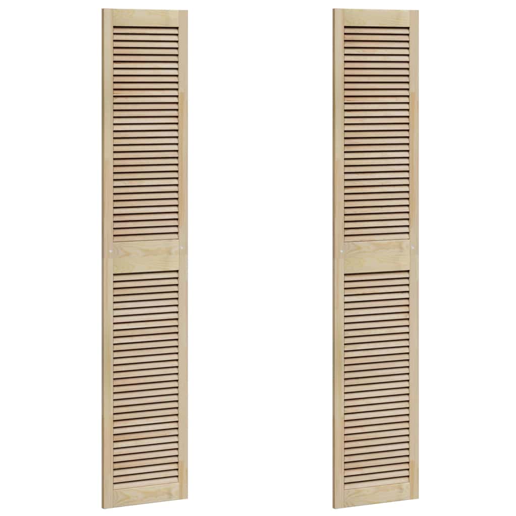 vidaXL Πόρτα Ντουλάπας με πόρτα 2 pcs Φυσικό 140.5 x 2 x 59.5 εκ