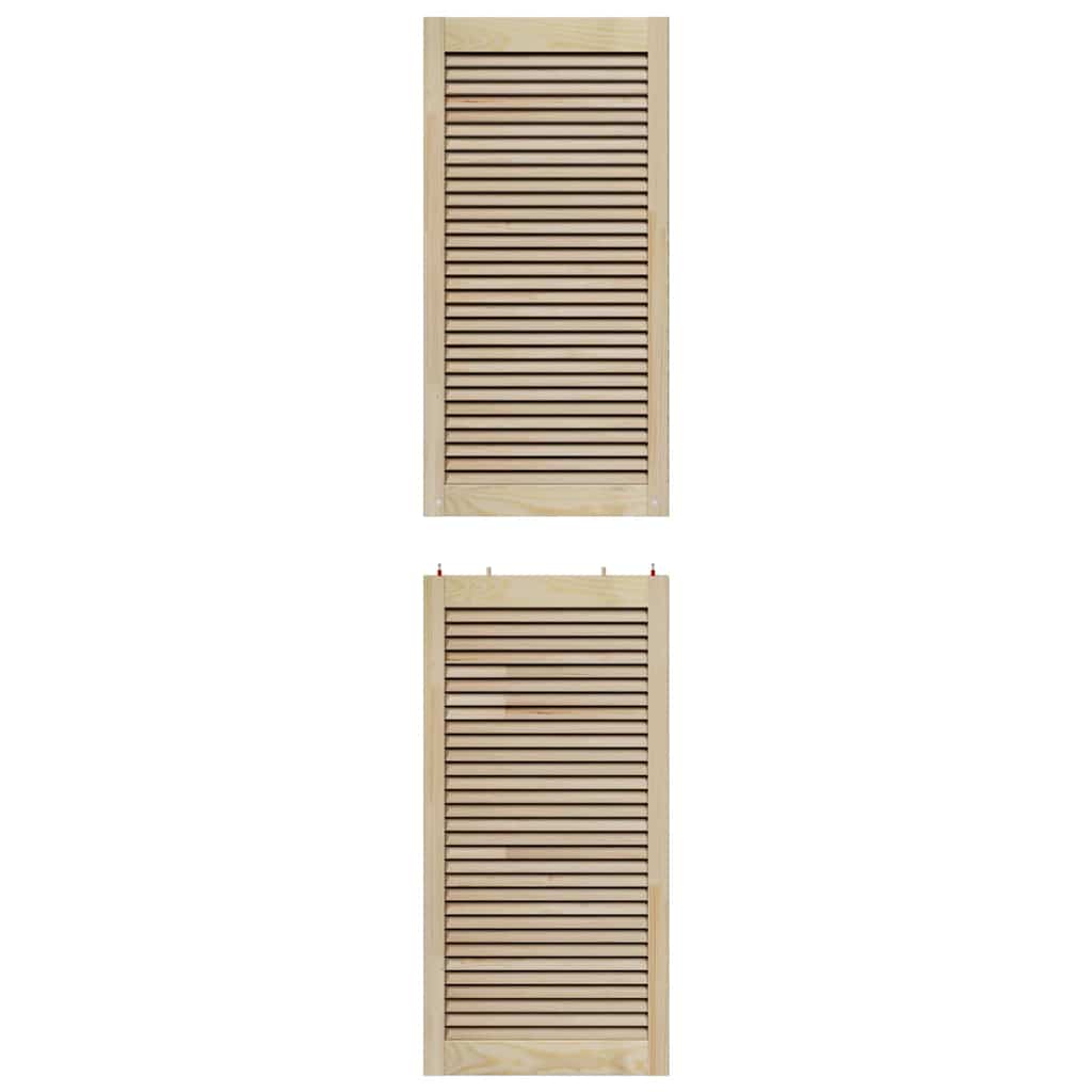 vidaXL Πόρτα Ντουλάπας Φυσικό 201 x 2,1 x 49,5 cm Μασίφ Ξύλο Πεύκου