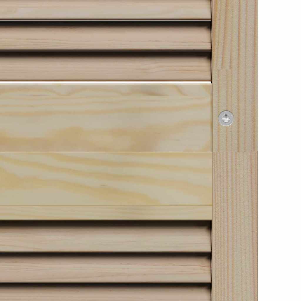 vidaXL Πόρτα Ντουλάπας Φυσικό 201 x 2,1 x 49,5 cm Μασίφ Ξύλο Πεύκου