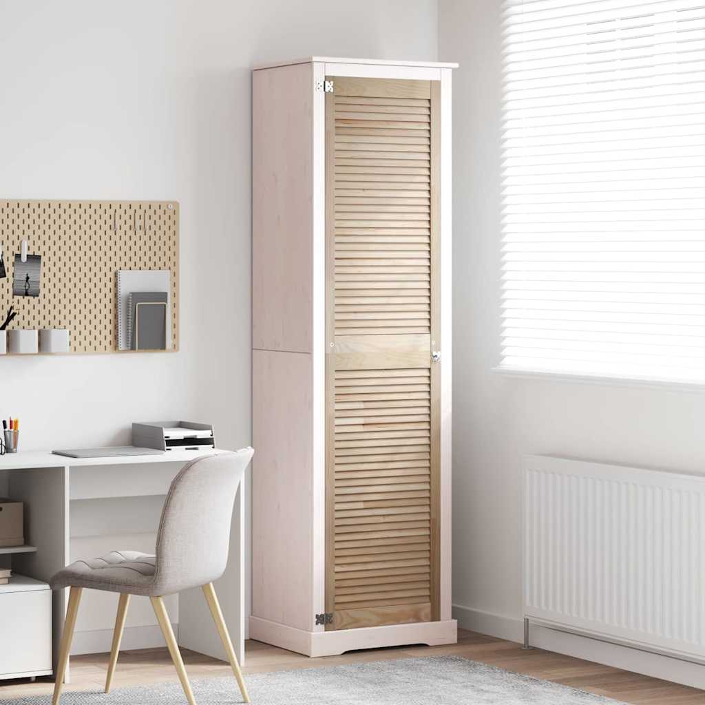 vidaXL Πόρτα Ντουλάπας Φυσικό 201 x 2,1 x 49,5 cm Μασίφ Ξύλο Πεύκου