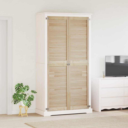 vidaXL Πόρτα Ντουλάπας με πόρτα 2 τεμ. Φυσικό 201 x 2,1 x 49,5 cm