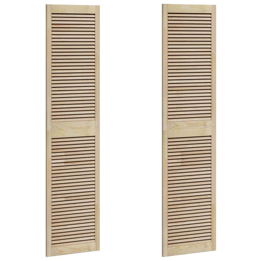 vidaXL Πόρτα Ντουλάπας με πόρτα 2 pcs Φυσικό 140.5 x 2 x 59.5 εκ